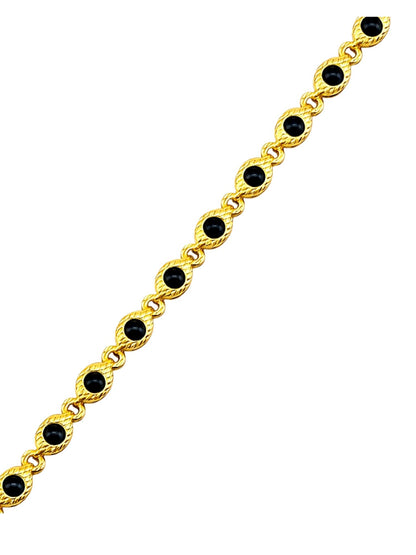 Gold Bracelet Black Stone Women|Lumba Rakhi Bhabhi Sister