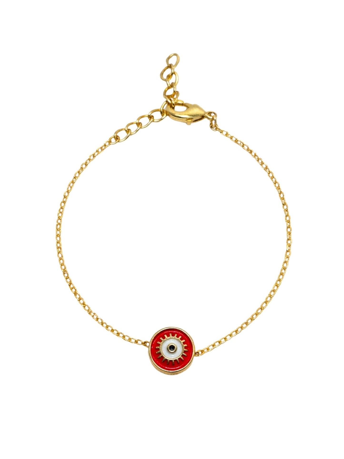 Red Charm Gold Chain Bracelet Nazar Protection Women|Lumba Rakhi Bhabhi Sister