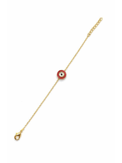 Red Charm Gold Chain Bracelet Nazar Protection Women|Lumba Rakhi Bhabhi Sister