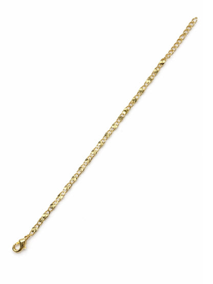 Gold Tone Chain Bracelet Women Ethnic|Lumba Rakhi Bhabhi Sister