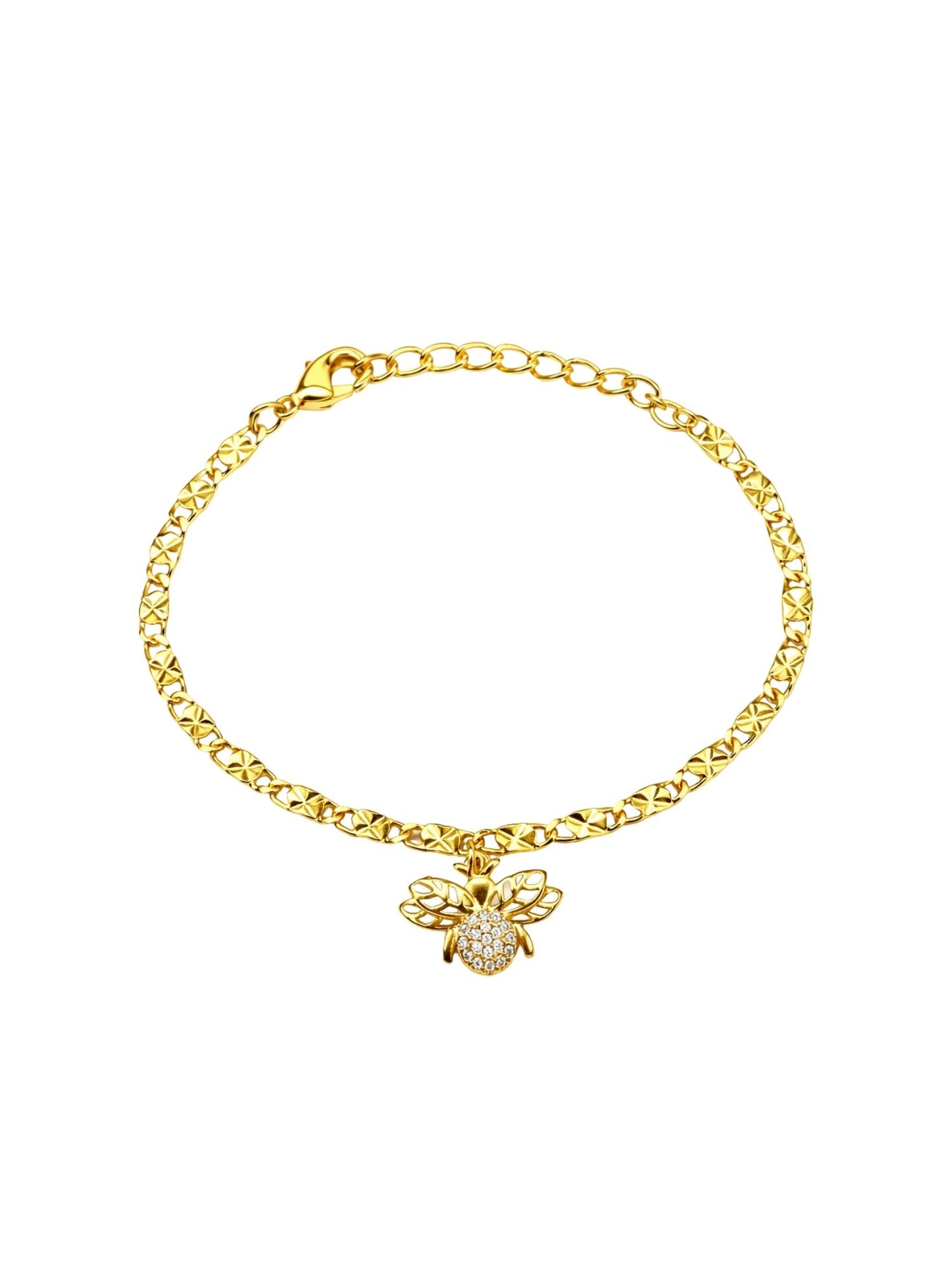 Gold Charm Bracelet Crystal Pendant Women|Lumba Rakhi Bhabhi Sister