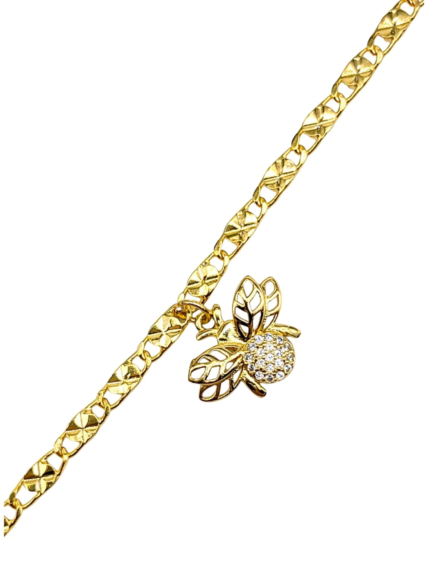 Gold Charm Bracelet Crystal Pendant Women|Lumba Rakhi Bhabhi Sister