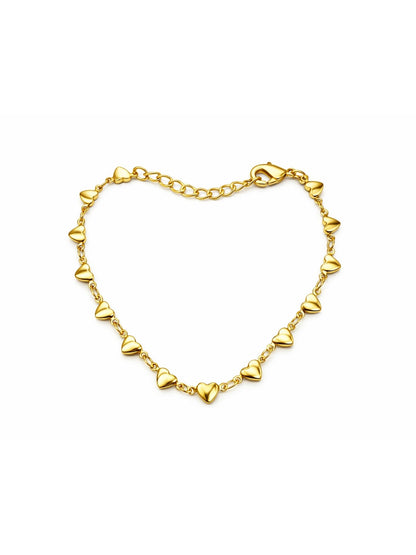 Gold Charm Link Bracelet Adjustable Chain Women|Lumba Rakhi Bhabhi Sister