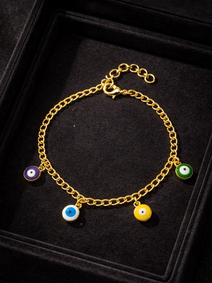 Gold Chain Bracelet Nazar Protection Women|Lumba Rakhi Bhabhi Sister