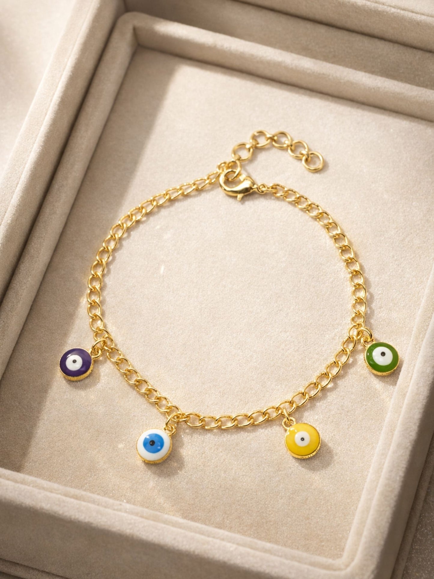 Gold Chain Bracelet Nazar Protection Women|Lumba Rakhi Bhabhi Sister