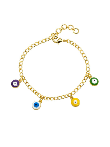 Gold Chain Bracelet Nazar Protection Women|Lumba Rakhi Bhabhi Sister