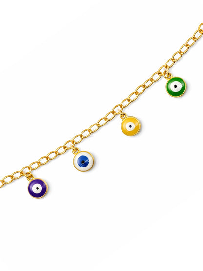 Gold Chain Bracelet Nazar Protection Women|Lumba Rakhi Bhabhi Sister