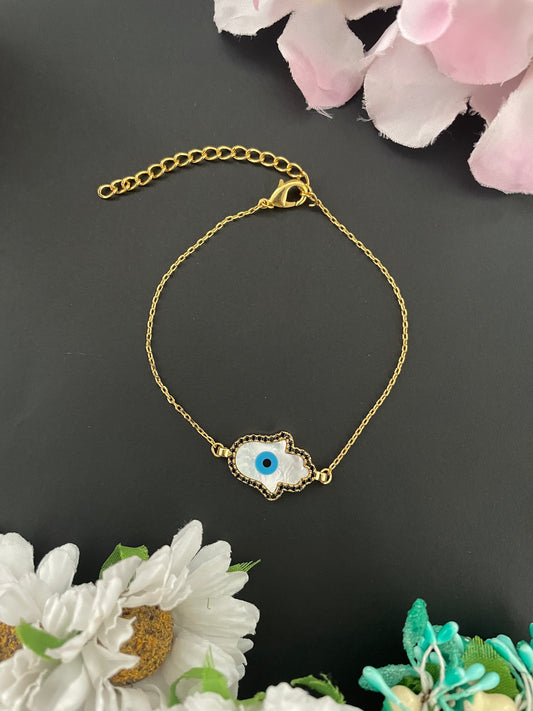AD Hamsa Evil Eye Bracelet Lumba Rakhi