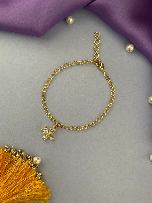 AD Flower Bracelet Lumba Rakhi