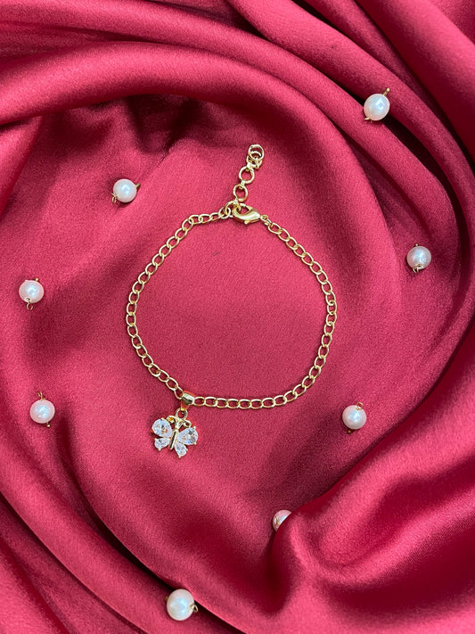 AD Butterfly Bracelet Lumba Rakhi