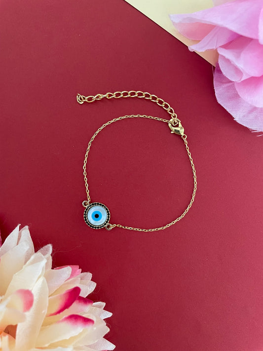 AD Round Evil Eye Bracelet Lumba Rakhi