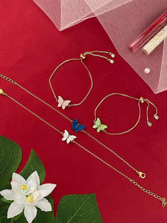 (Set of 4) Butterfly Charm Lumba Rakhi