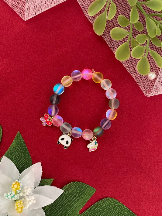 Mini Butterfly/Panda/Unicorn Charm Bracelet Rakhi Lumba