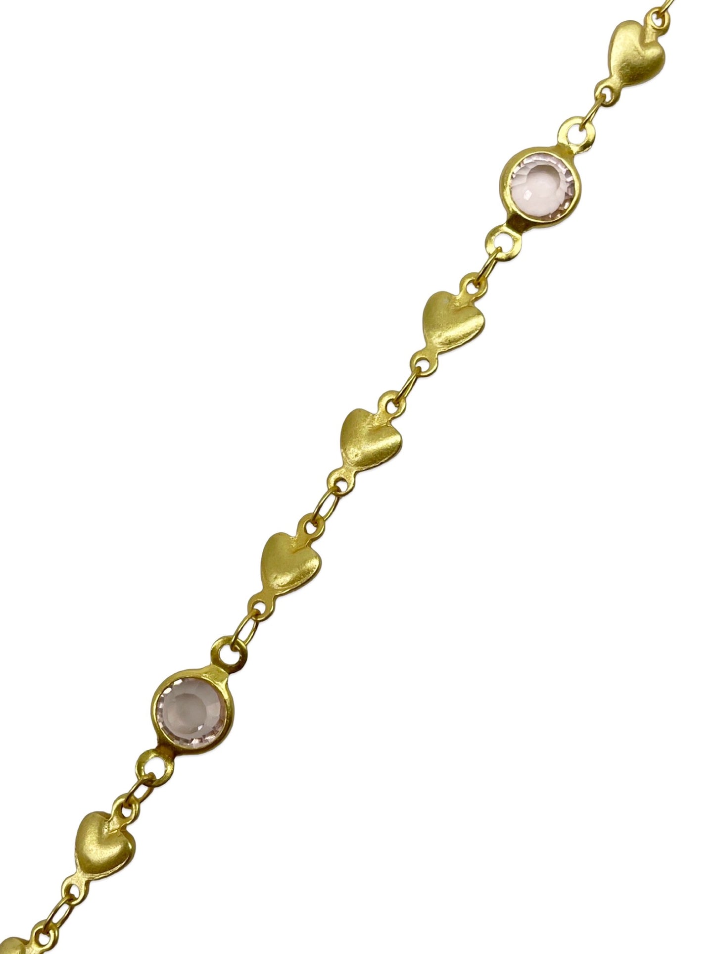 Crystal Stone/Heart Bracelet Rakhi Lumba