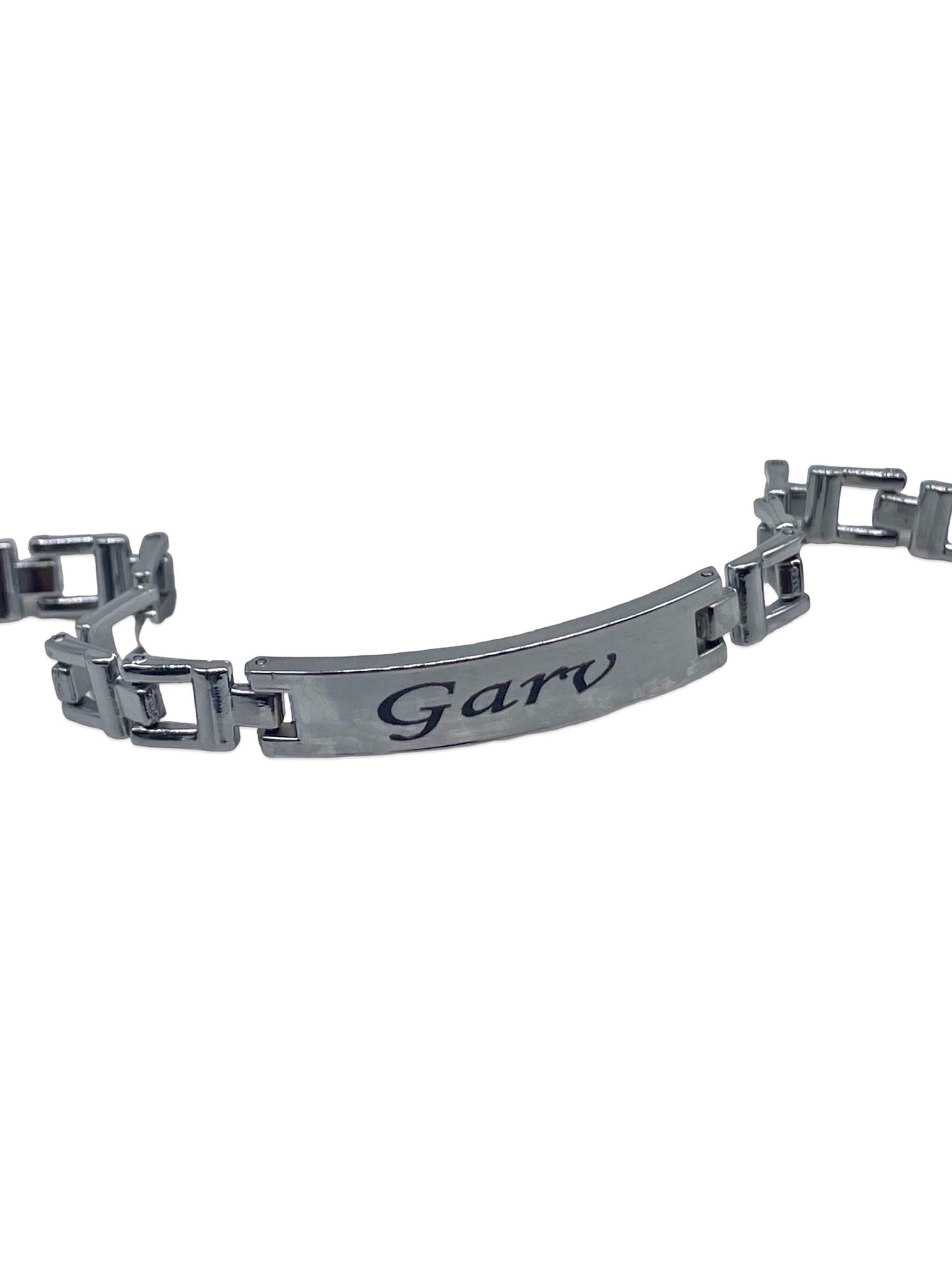 Silver Plated Name Pendant Bracelet