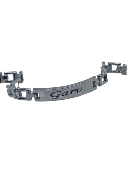 Silver Plated Name Pendant Bracelet