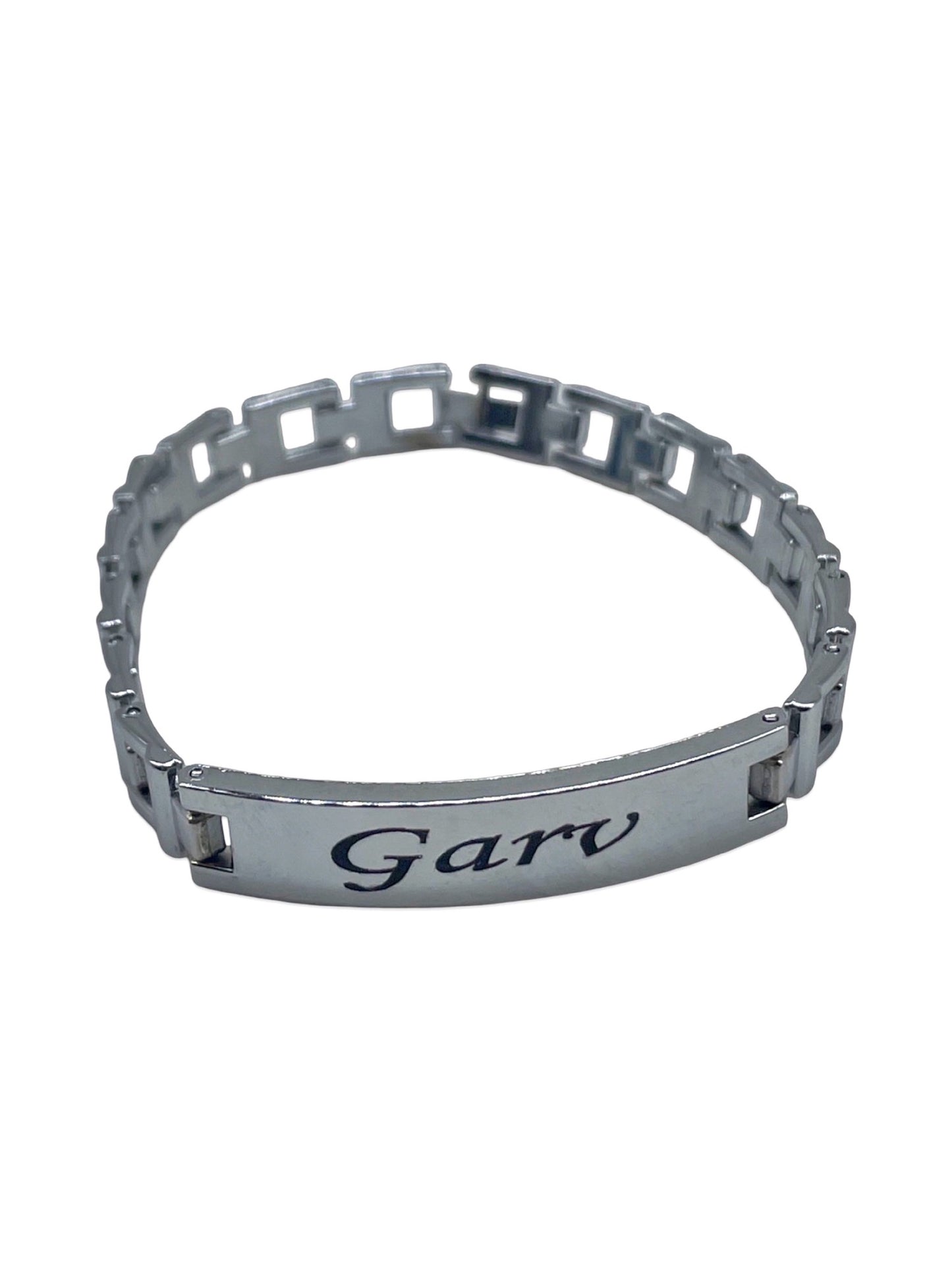 Silver Plated Name Pendant Bracelet