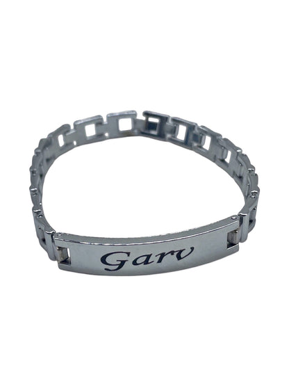 Silver Plated Name Pendant Bracelet