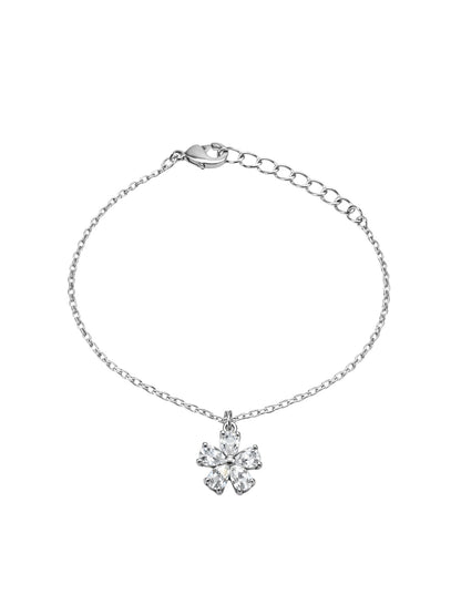 Silver CZ Crystal Pendant Bracelet Women|Lumba Rakhi Bhabhi Sister