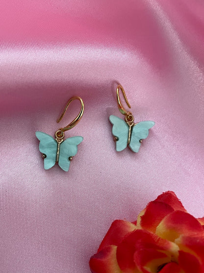 Mini Pista Butterfly Dangler Earrings