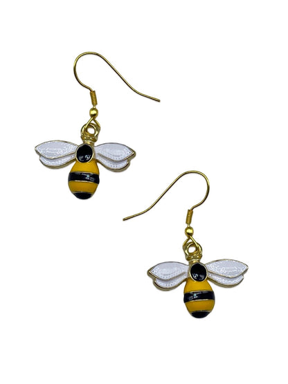 Mini Honey Bee Design Dangler Earrings