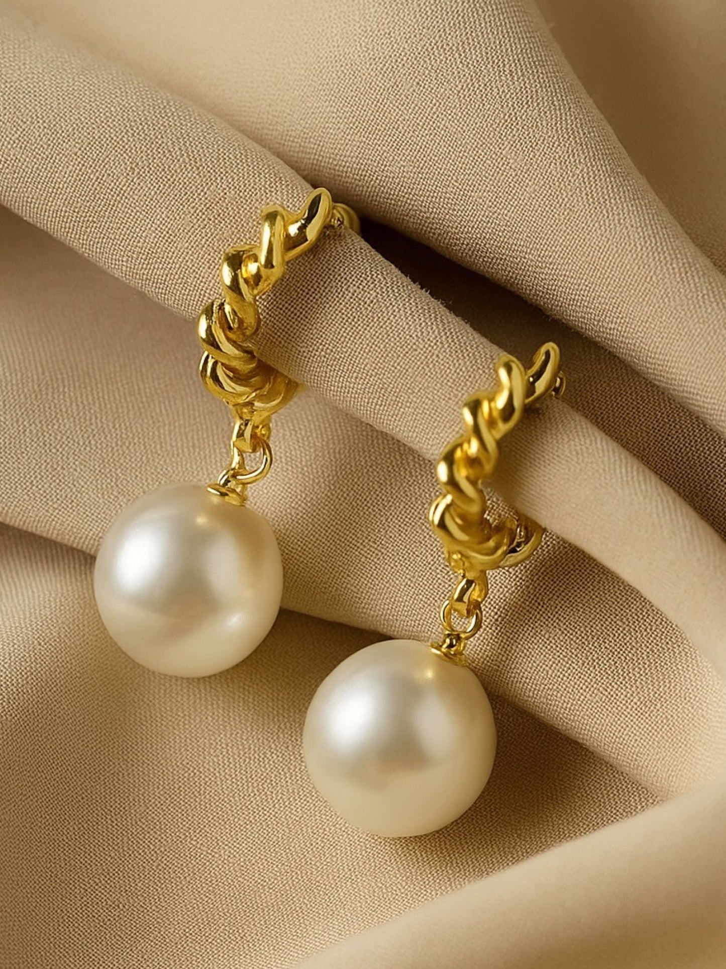 Pearl Drop Design Western Earrings