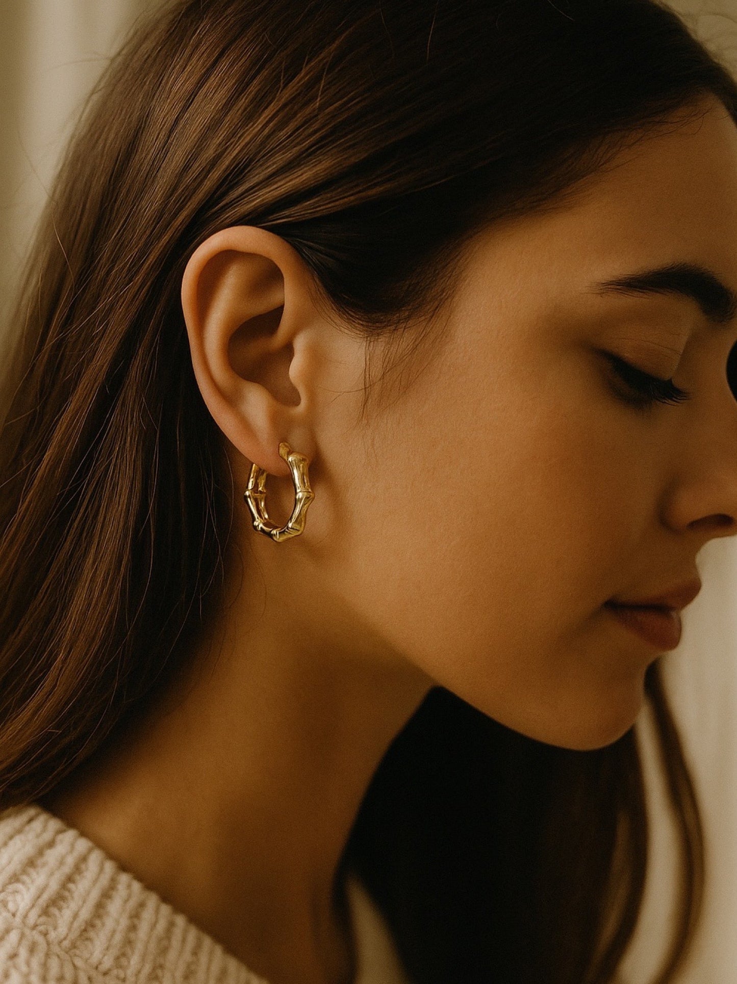 Small Hoop Bali Design Western Earrings