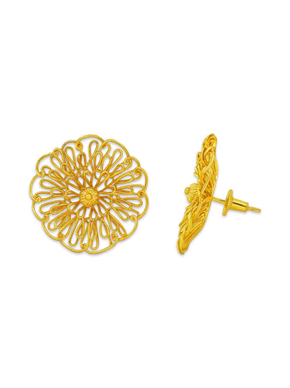 Stud Earrings Flower Design