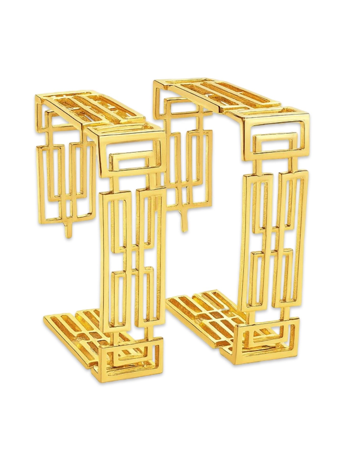 Hoop Earrings Square Shape Design
