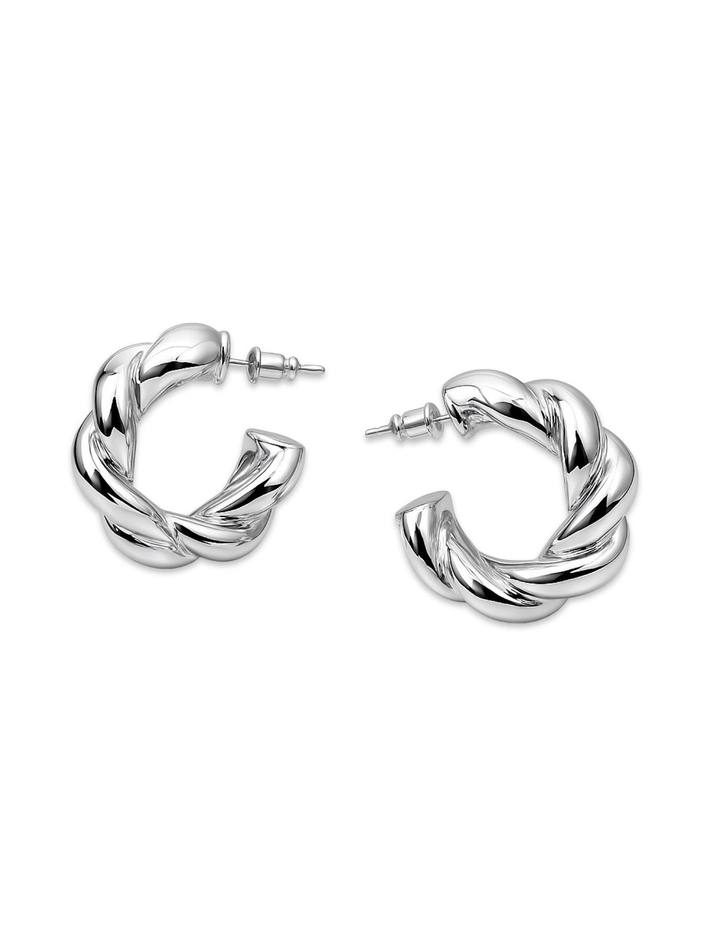 Twisted Chunky Hoop Western Earrings