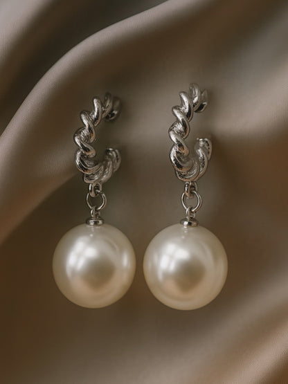 Pearl Drop Design Western Earrings