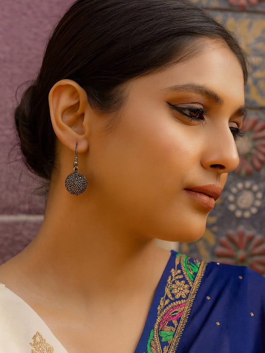 Dangler Earring Ball Shape Design