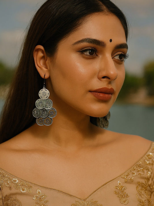 Dangler Earring Coins Design
