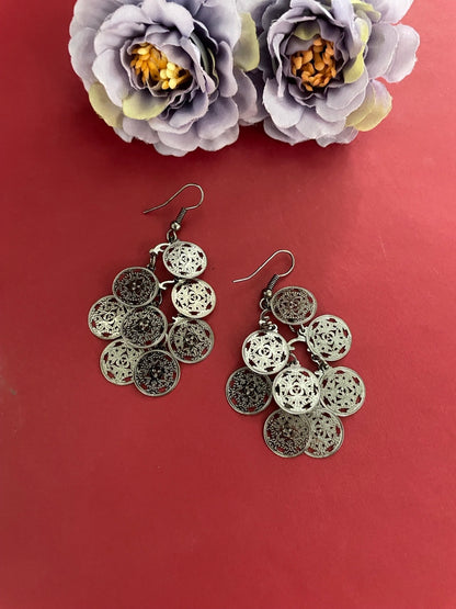Dangler Earring Coins Design