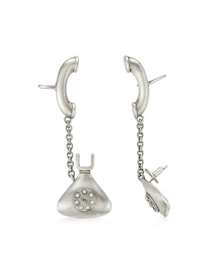 Stud Afghani Jhumka Earrings Telephone Ear cuff Designs
