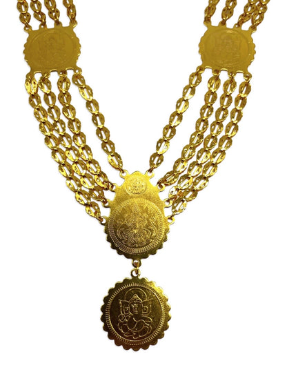 Gold Plated 4 Layer Ganesha Necklace