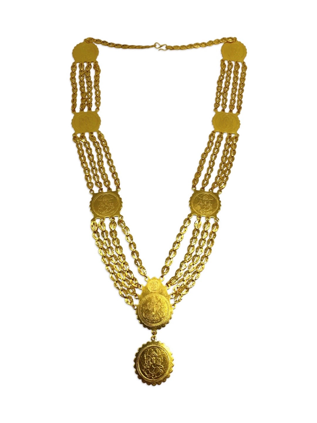 Gold Plated 4 Layer Ganesha Necklace