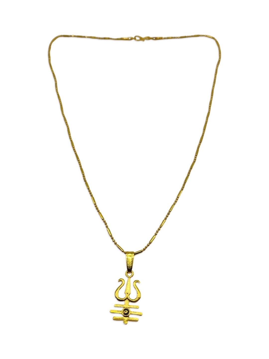 Trishul Pendant With Fancy Chain Necklace