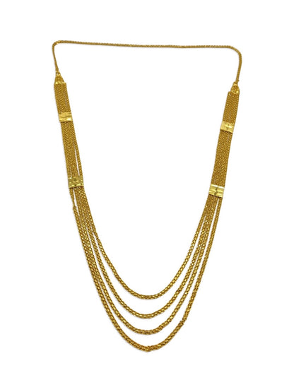 Gold Plated 3 Layers Chain Necklace