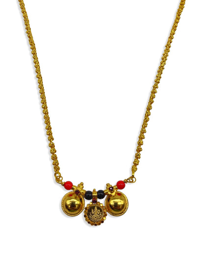 Two Vati Laxmi Coin Chain Mangalsutra