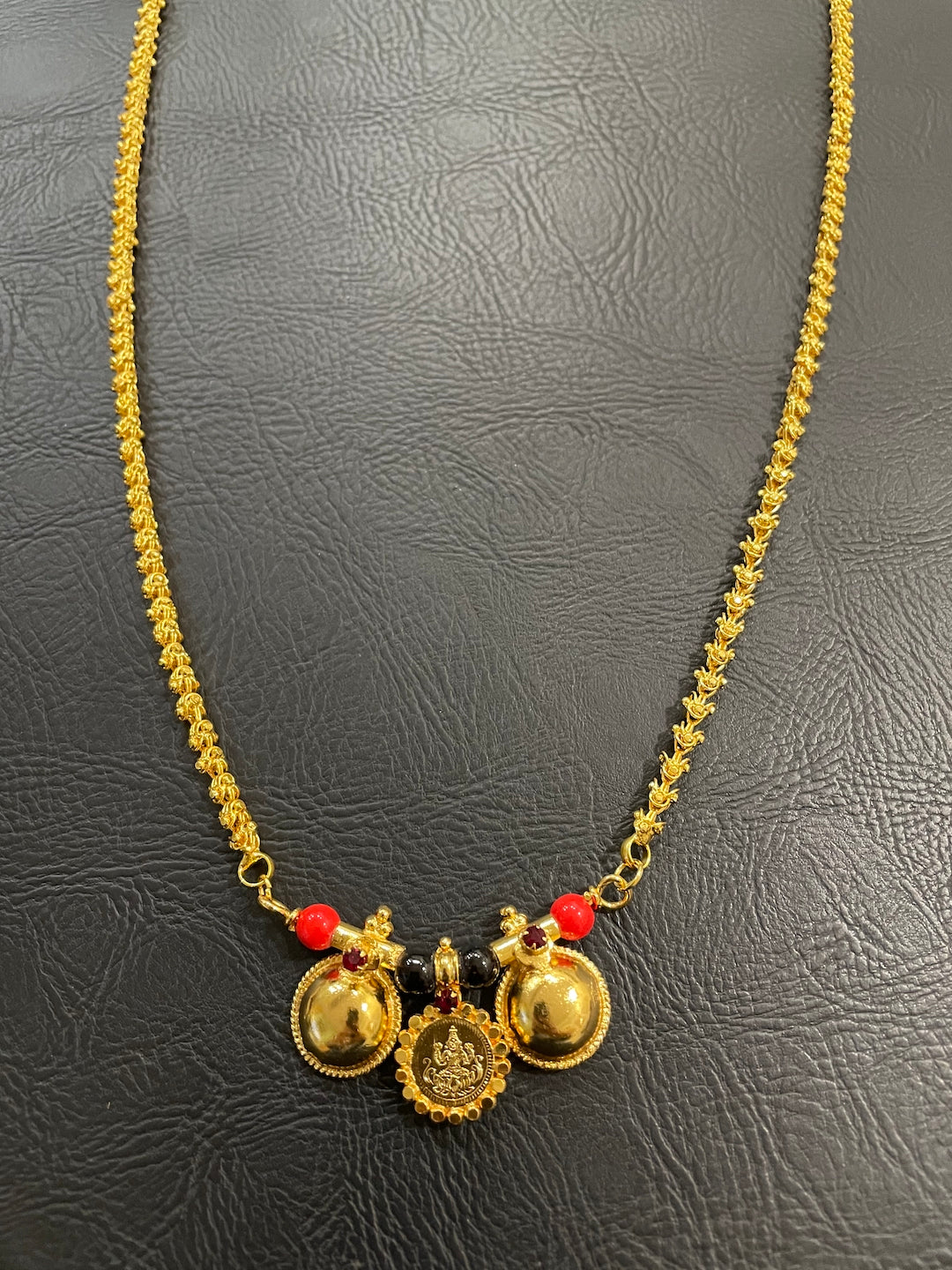 Two Vati Laxmi Coin Chain Mangalsutra