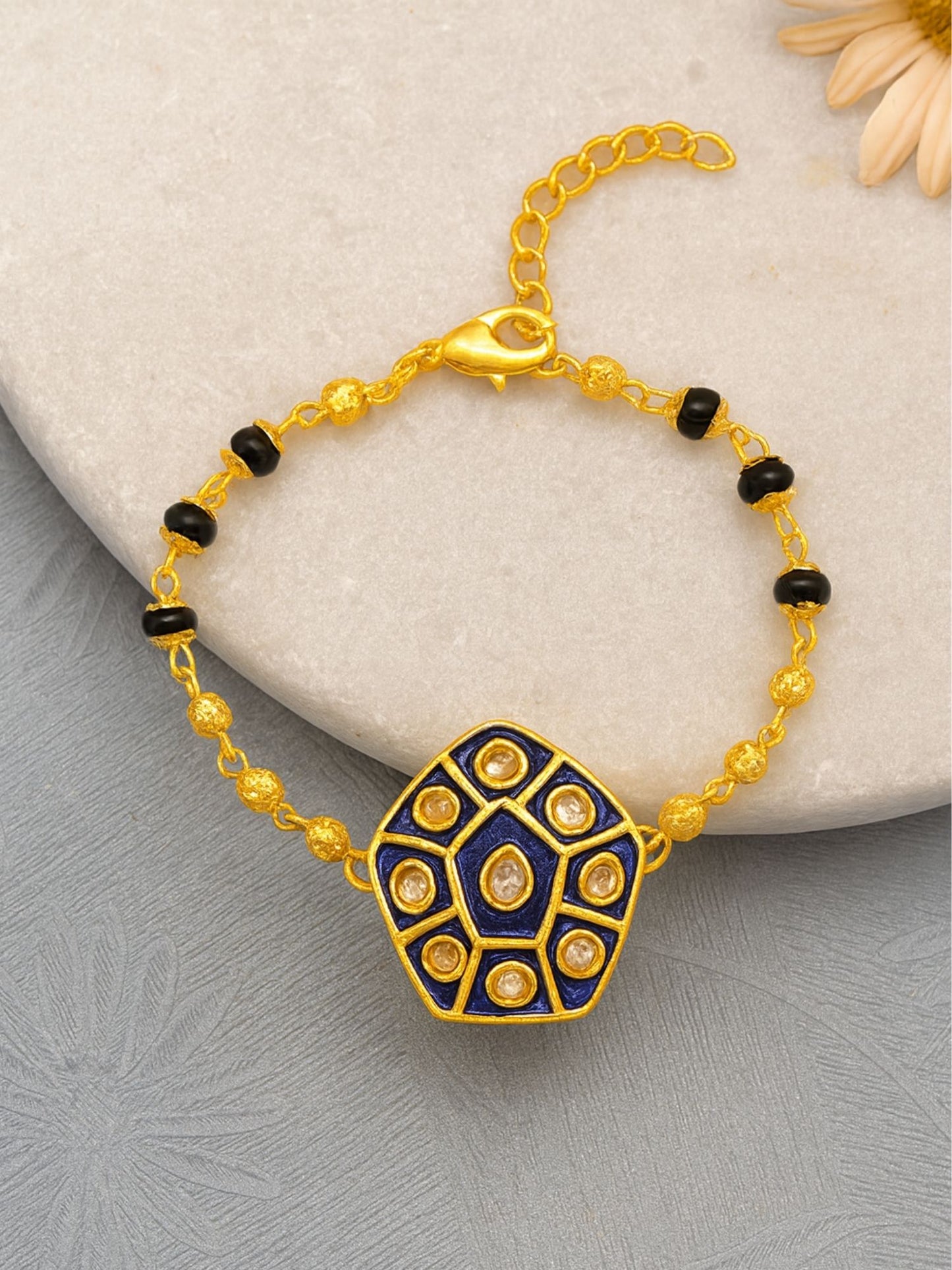 Kundan Mangalsutra Bracelet