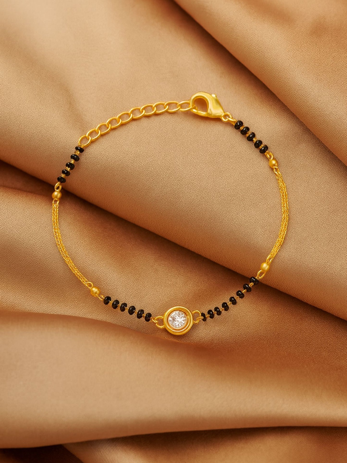 Round Diamond Mangalsutra Bracelet