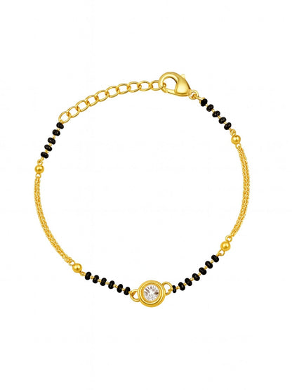 Round Diamond Mangalsutra Bracelet