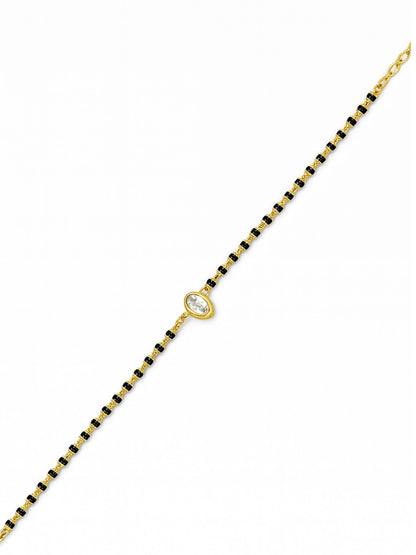 Oval Diamond Mangalsutra Bracelet
