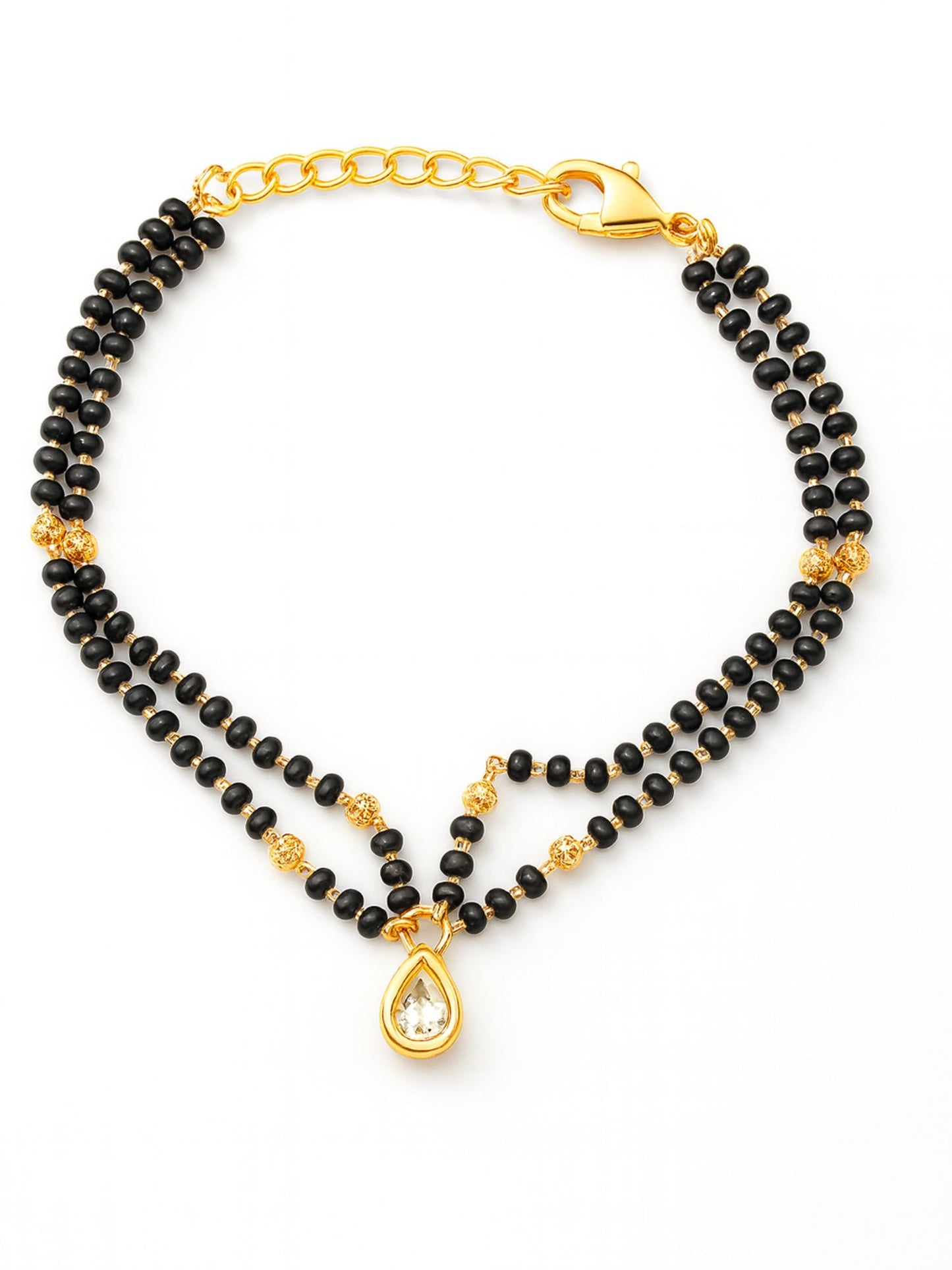 Drop Diamond Mangalsutra Bracelet