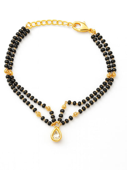 Drop Diamond Mangalsutra Bracelet