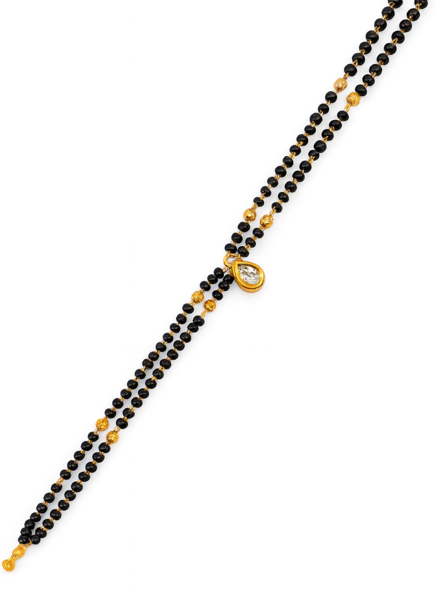 Drop Diamond Mangalsutra Bracelet