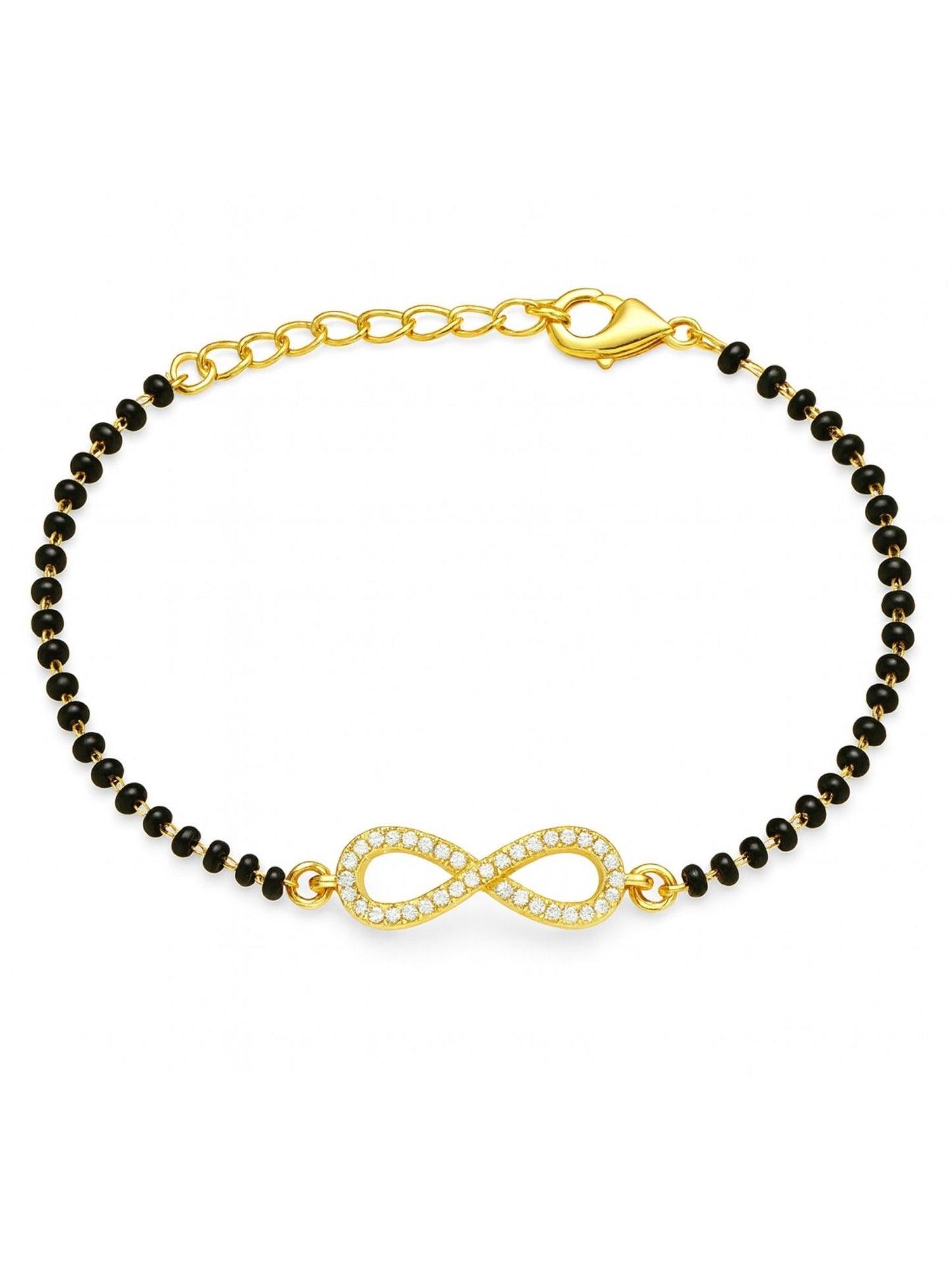 American Diamond Infinity Mangalsutra Bracelet
