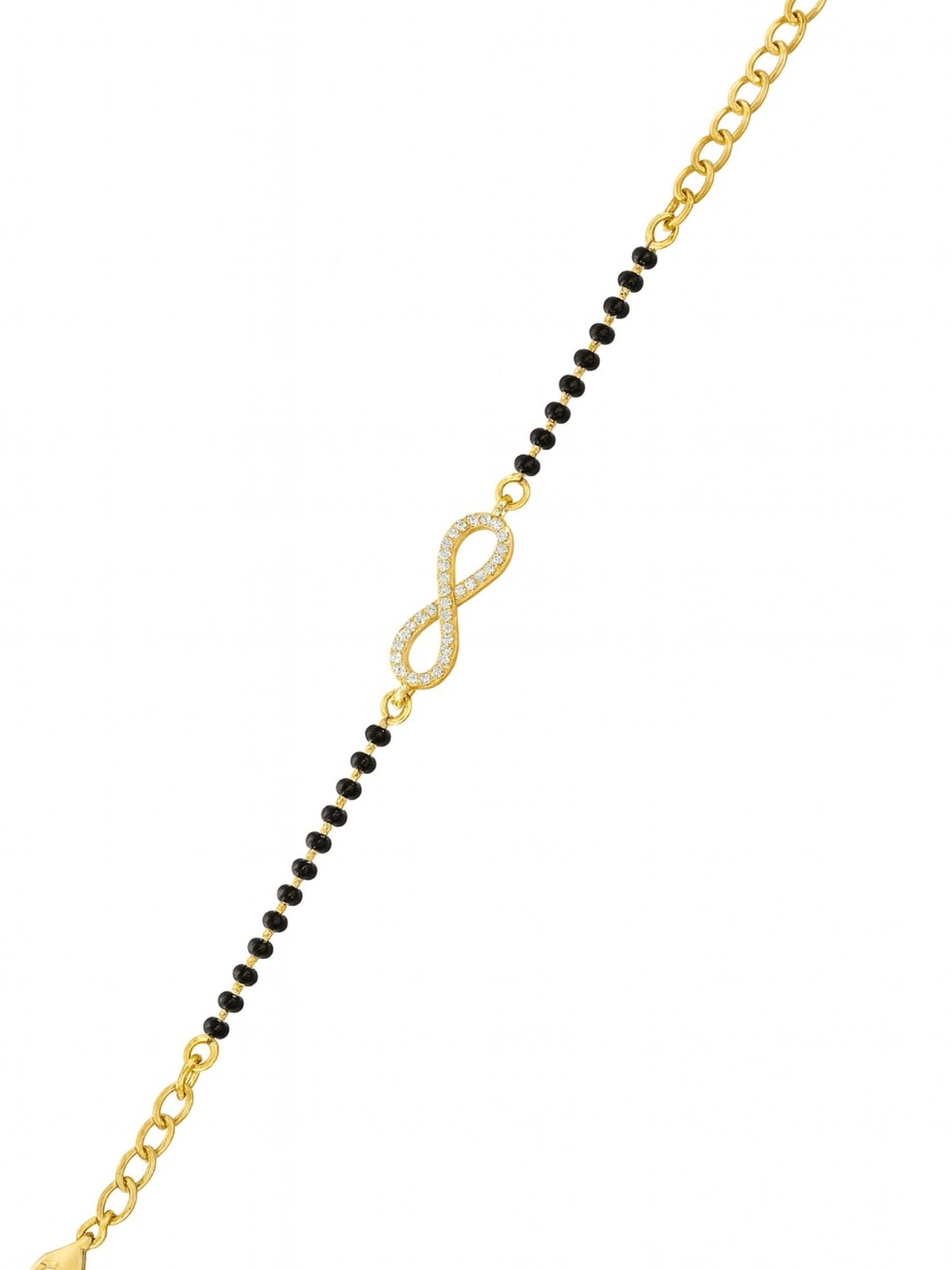 American Diamond Infinity Mangalsutra Bracelet